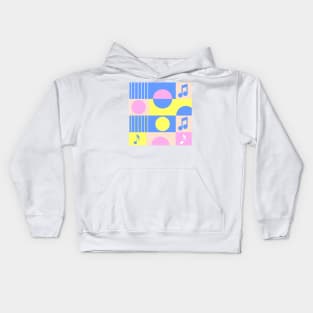 musical pattern Kids Hoodie